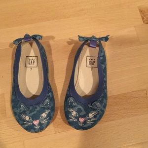 Baby Gap denim cat flats